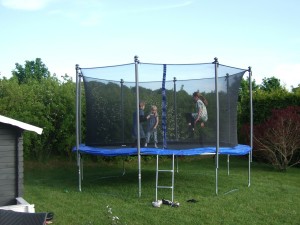 Gartentrampolin mit Netz für Kinder 